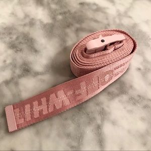 Light Pink Off-White Industrial Belt